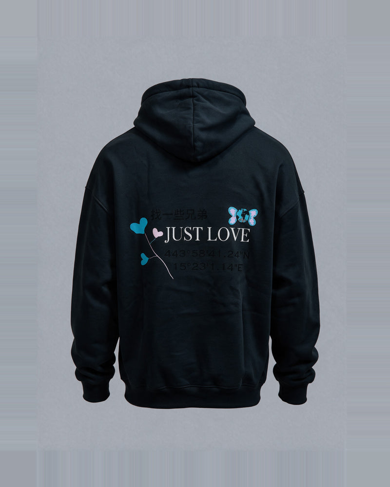 Love Hoodie Black