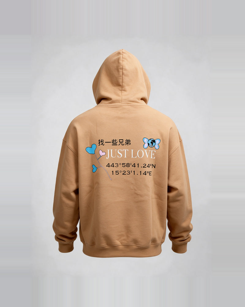 Love Hoodie Brown